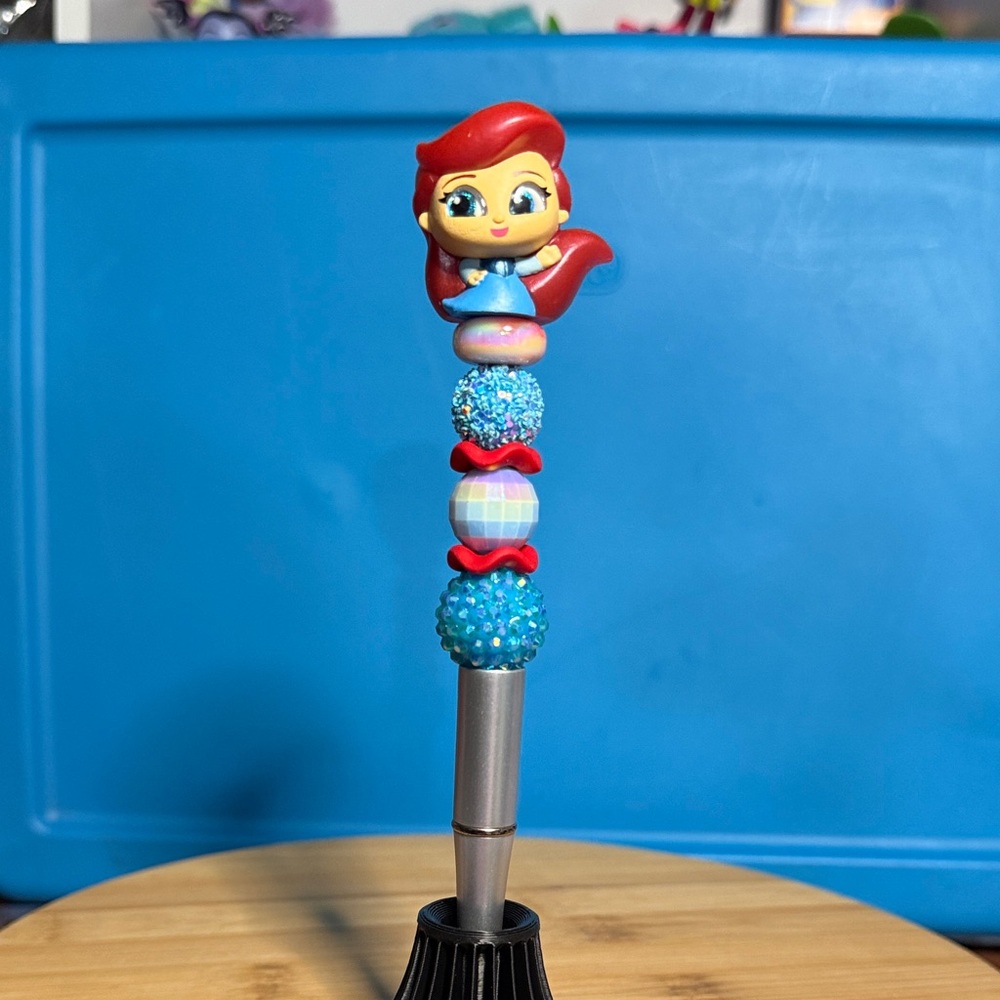 Little Mermaid Princess Ariel Beaded Pen